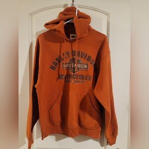 Harley-Davidson Orange Hoodie for Men